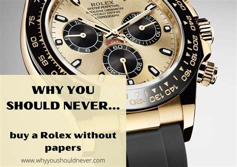 buy rolex papers|rolex without papers value.